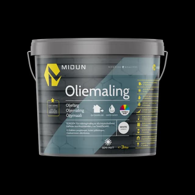 Oljemaling V Hvit Midun