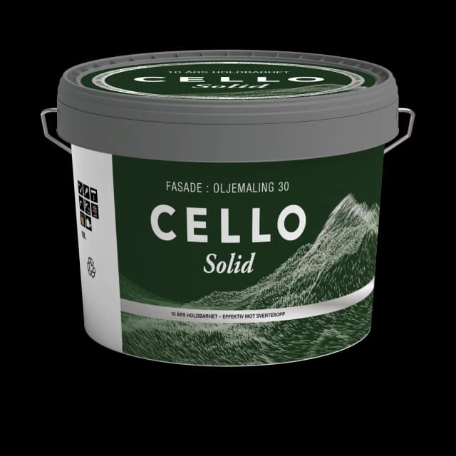 Maling Fasade Solid Halvblank 9L - Cello