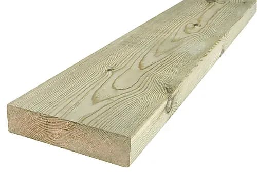 Konstruksjonsvirke C24 impregnert furu 48x198 mm
