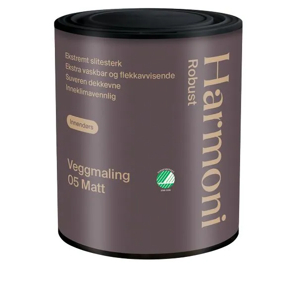 Interiørmaling robust 05 base hvit 0,68l