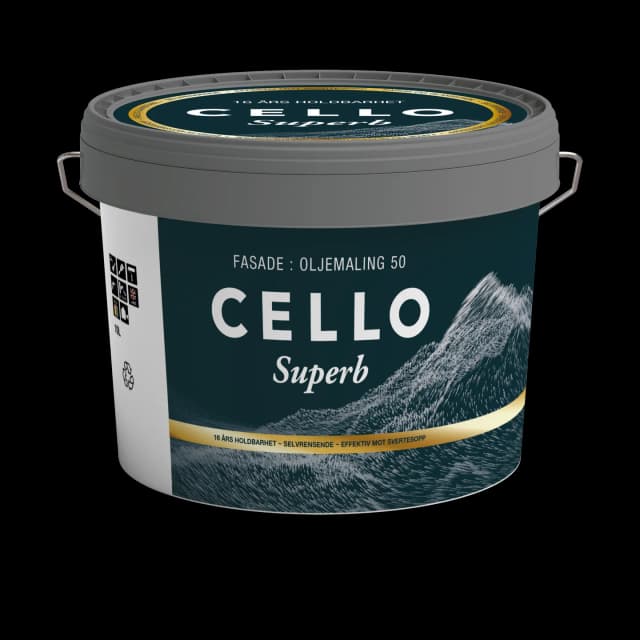 Maling Fasade Superb Oljemaling 9L - Cello