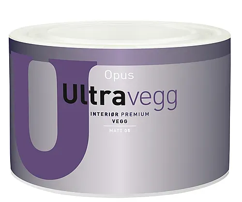 Opus ultravegg interiør base hvit 0,45 liter