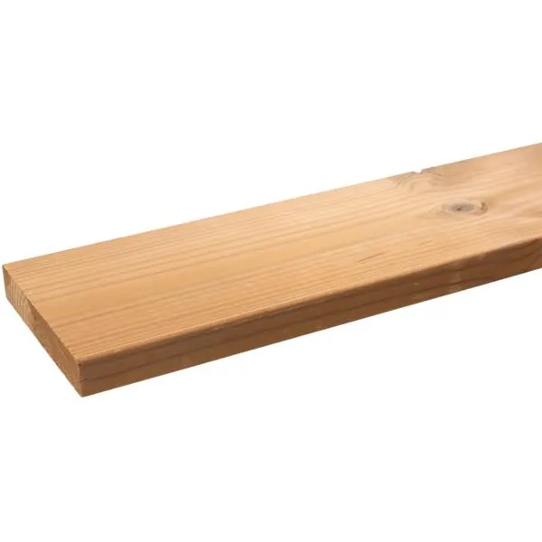 Terrassebord termo varmebehandlet furu 26x117 mm u/sidespor