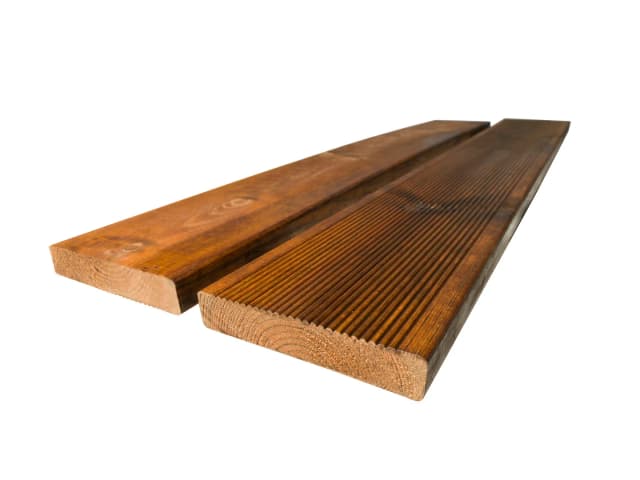 Terrassebord Duo 28x145 Furu Royalimpregnert Brun - MøreRoyal
