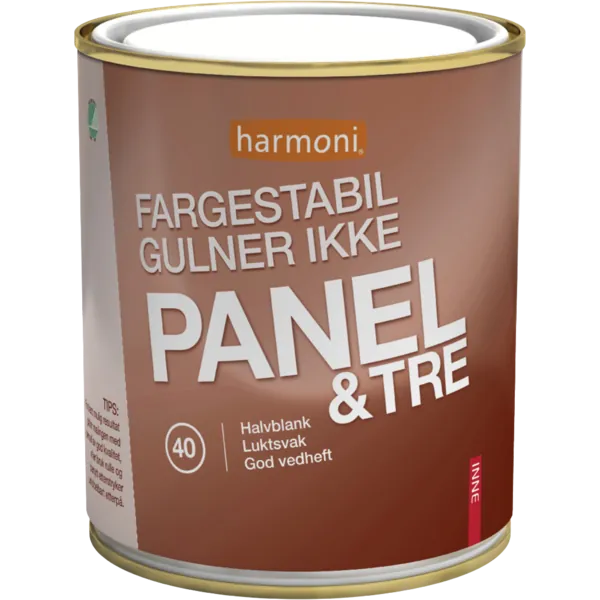 Akrylmaling panel og tre 40 hvit 0,68l
