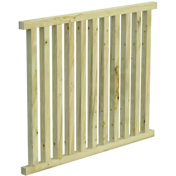 Terrasserekkverk siri impregnert 1110x890mm stendere 45x45